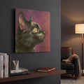 'Geocat' By Rich Monet Gold Metal Wall Art