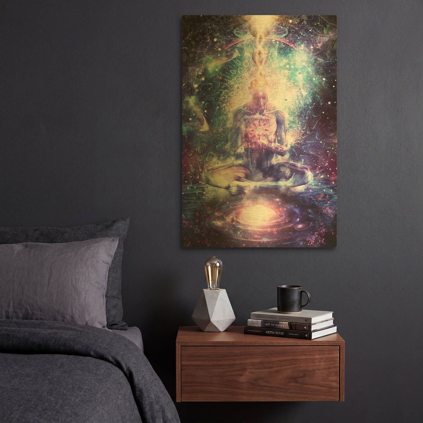 'On The Edge Of Harmony' By Cameron Gray Gold Metal Wall Art