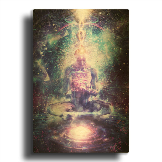 'On The Edge Of Harmony' By Cameron Gray Gold Metal Wall Art
