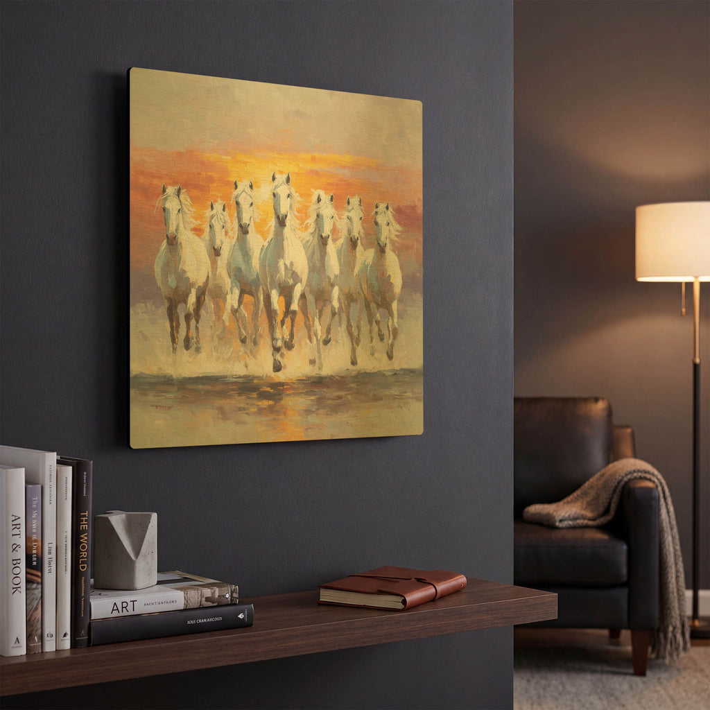 'Surya's Chariot' By Rich Monet Gold Metal Wall Art