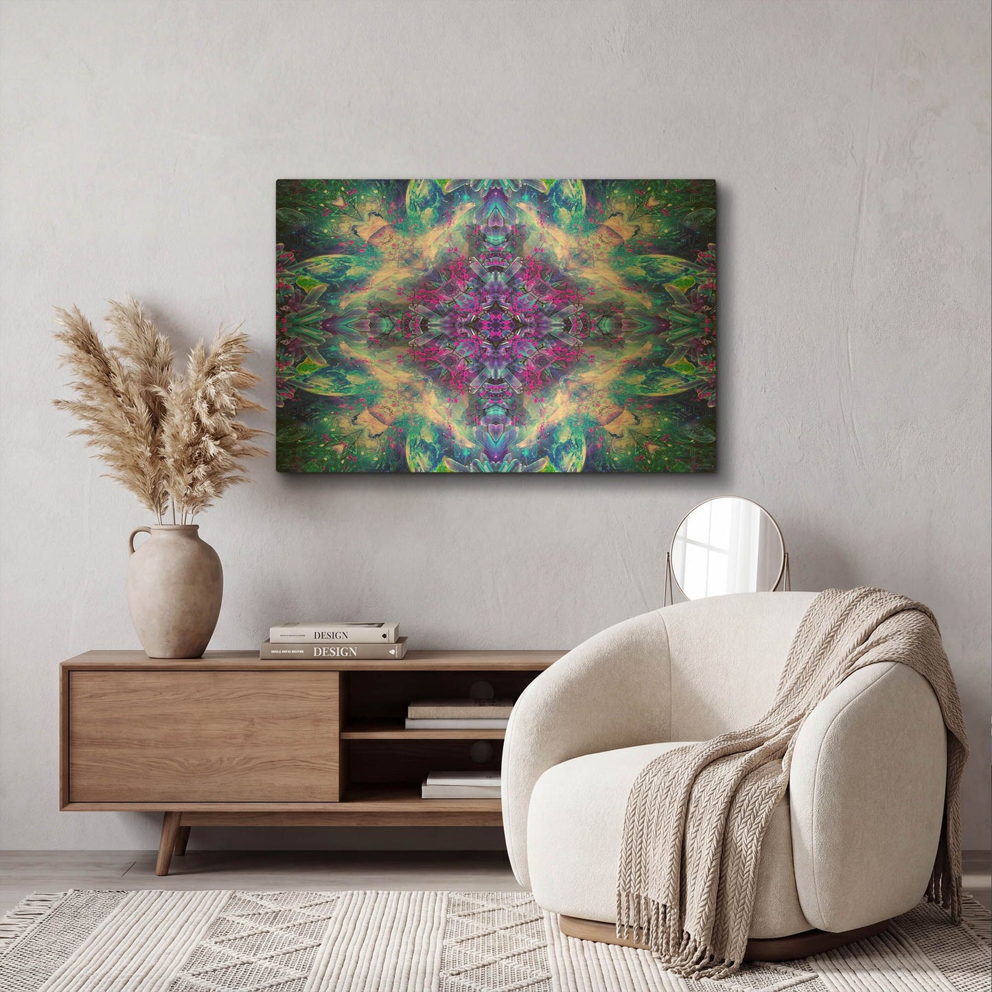 'Set and Setting 2' By Cameron Gray Gold Metal Wall Art