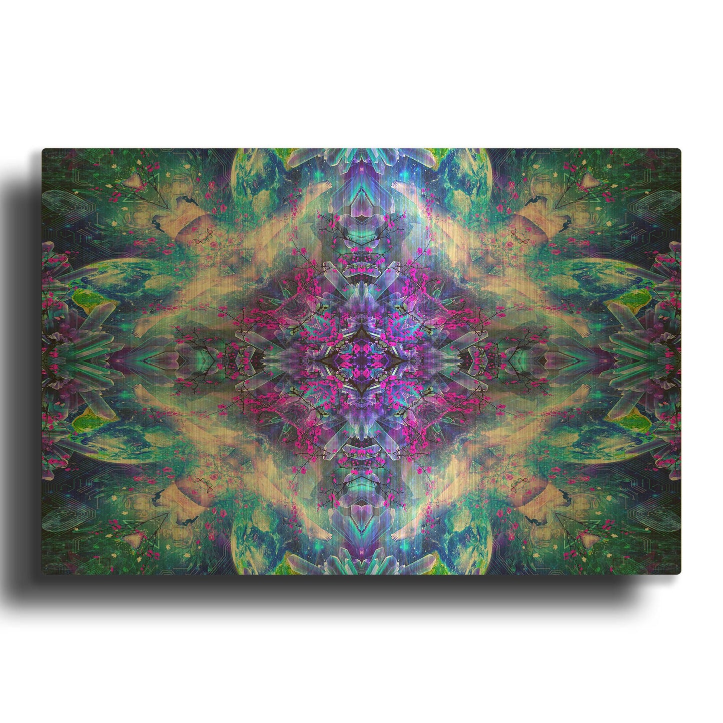 'Set and Setting 2' By Cameron Gray Gold Metal Wall Art