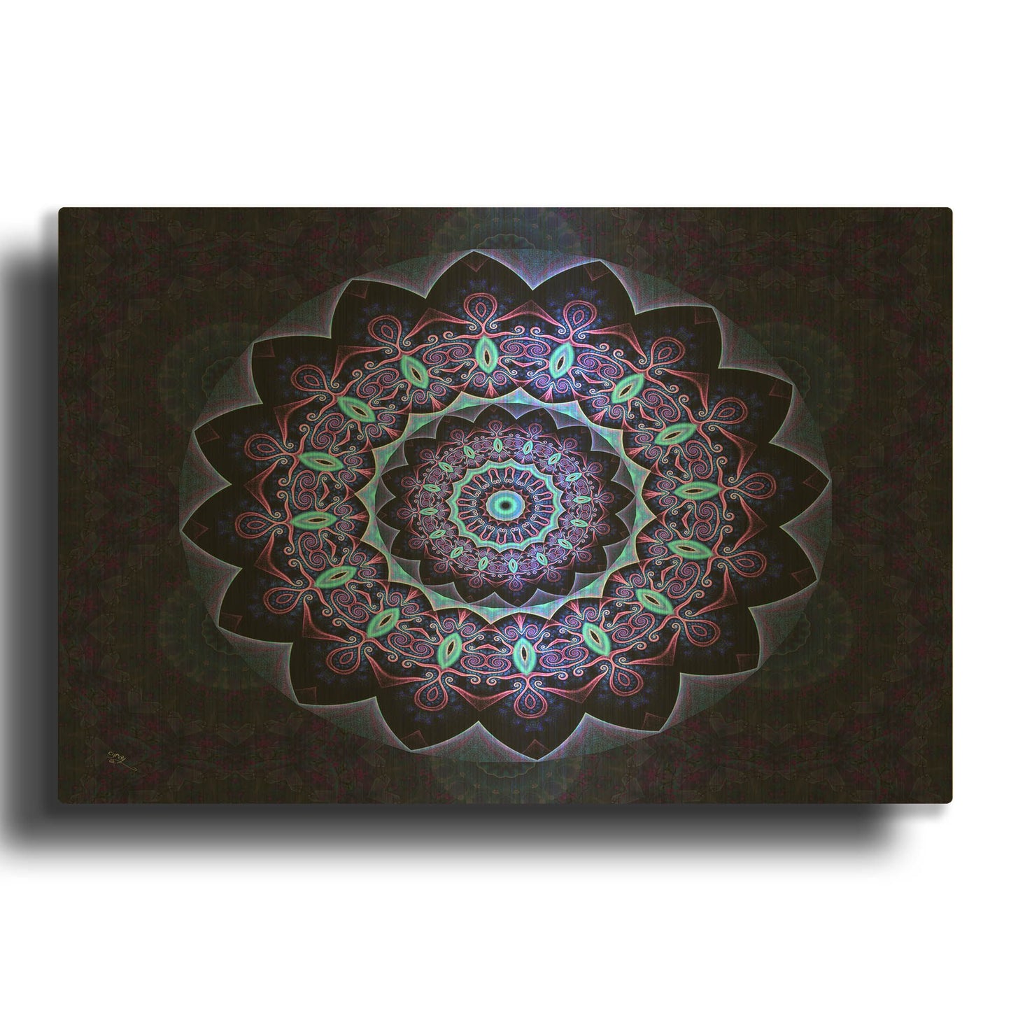 'Set and Setting 4' By Cameron Gray Gold Metal Wall Art