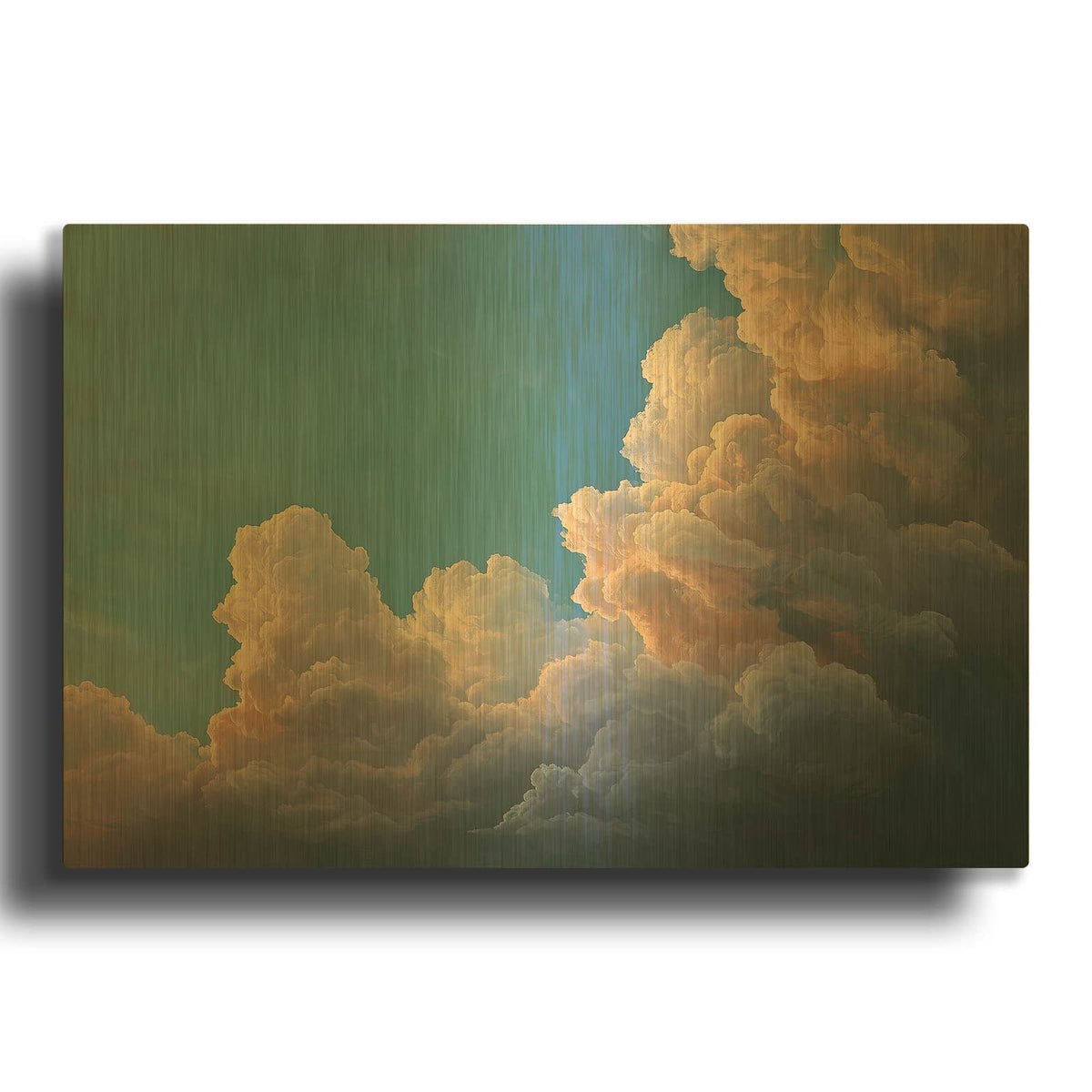 'Magnificent Cloud 1' By Ann Klee Gold Metal Wall Art