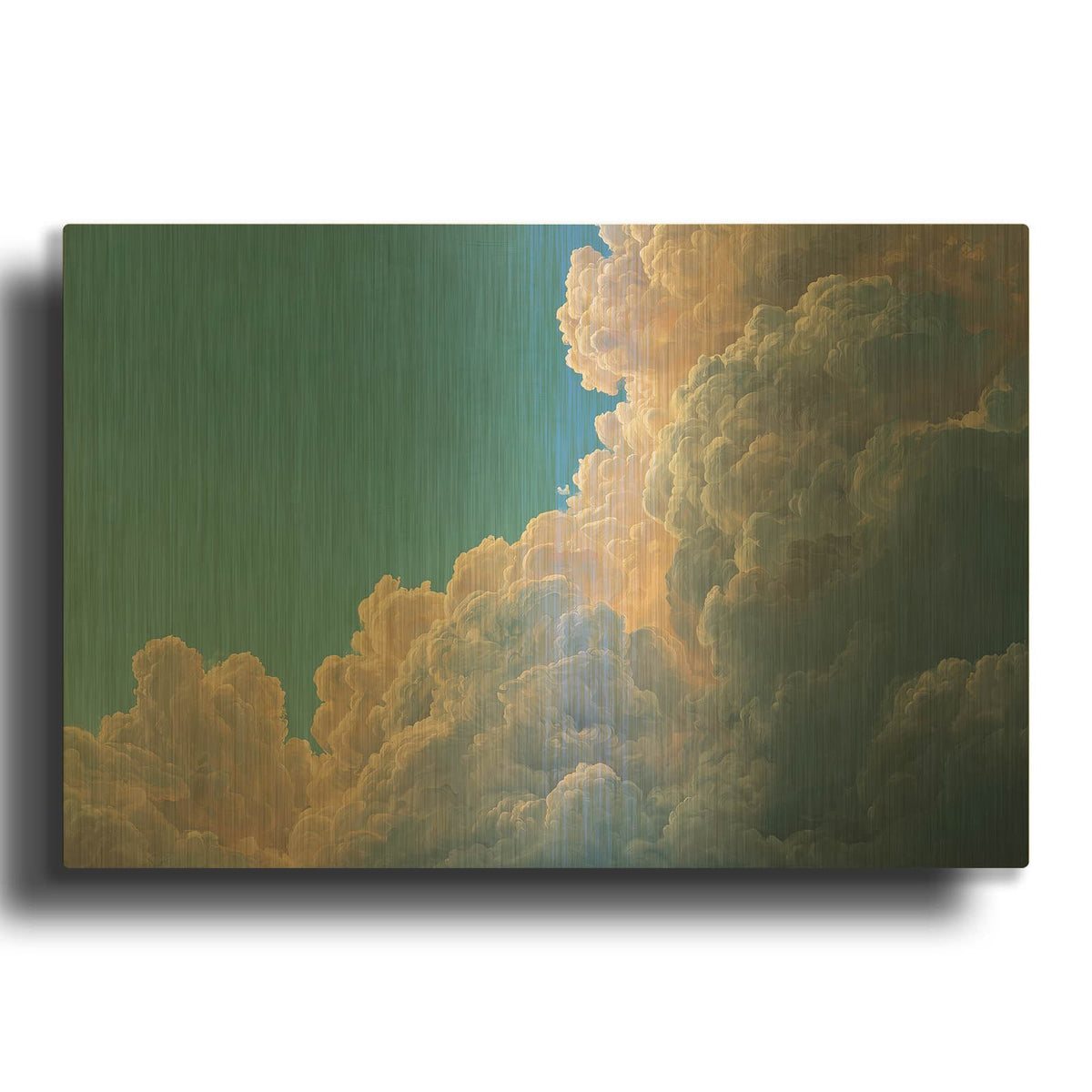 'Magnificent Cloud 2' By Ann Klee Gold Metal Wall Art