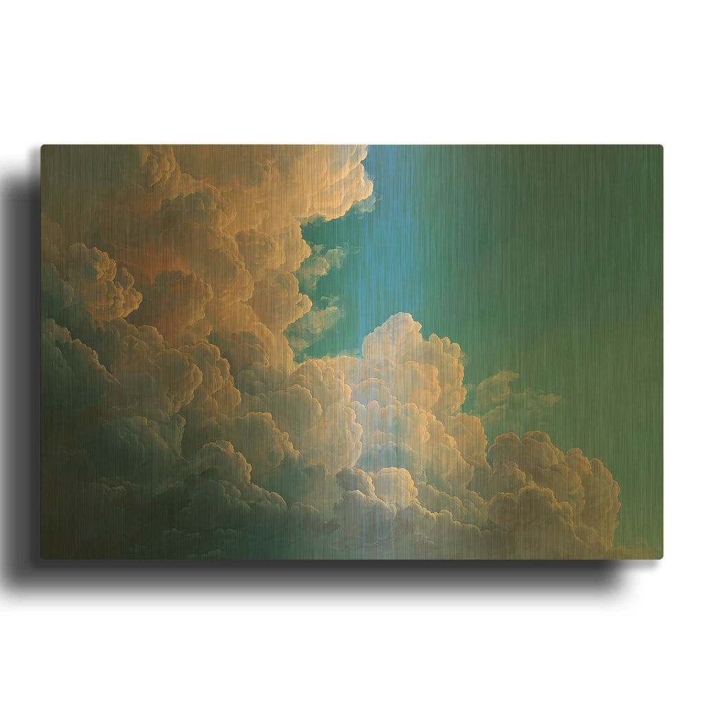 'Magnificent Cloud 3' By Ann Klee Gold Metal Wall Art