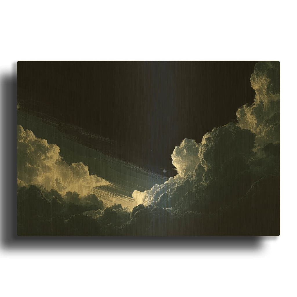 'Sublime Night Sky 1' By Ann Klee Gold Metal Wall Art