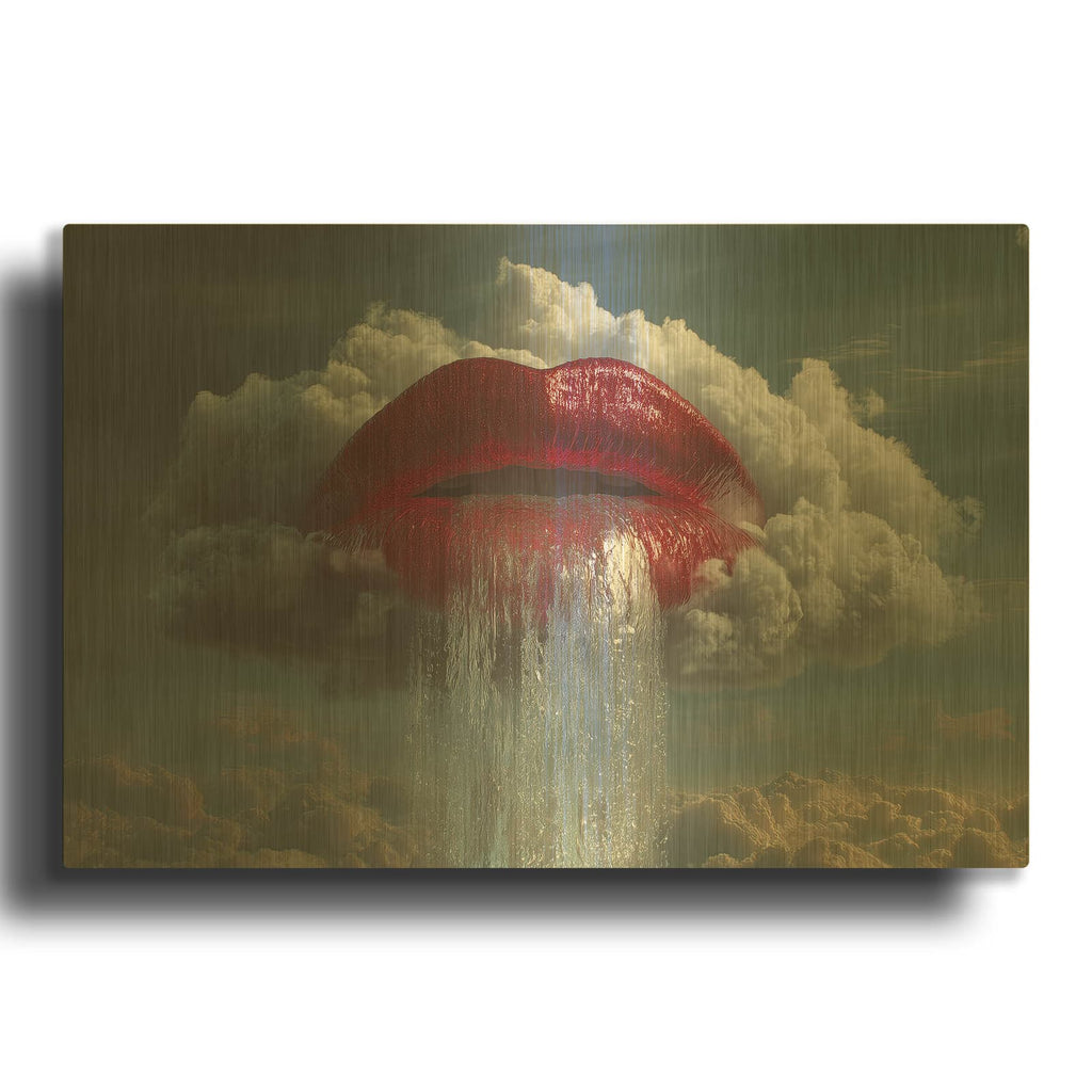 'Wet Dreams' By Ann Klee Gold Metal Wall Art
