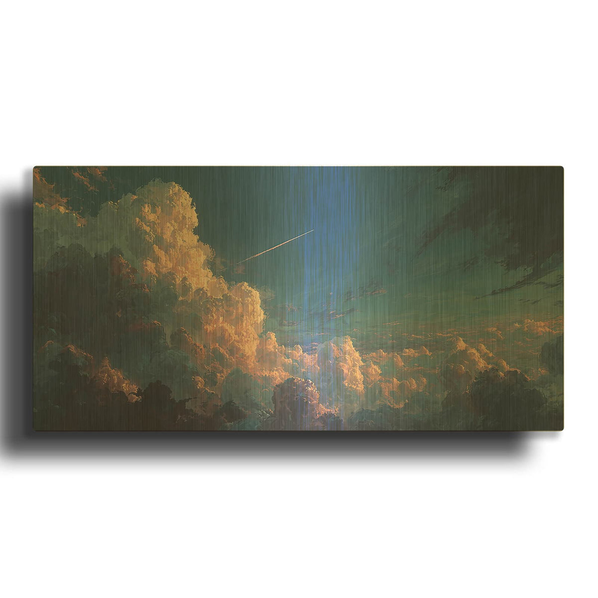 'Shooting Star 2' By Ann Klee Gold Metal Wall Art