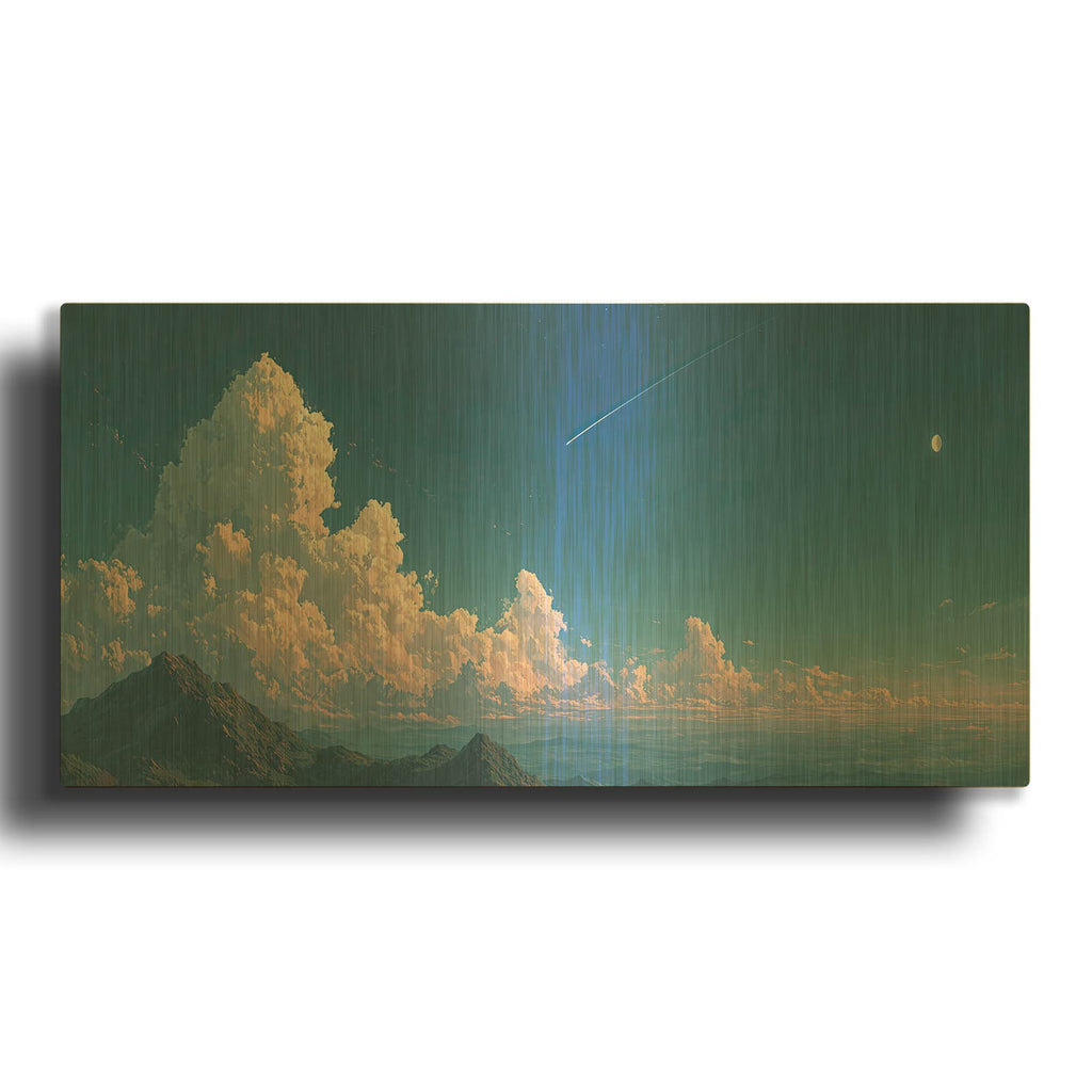 'Shooting Star' By Ann Klee Gold Metal Wall Art