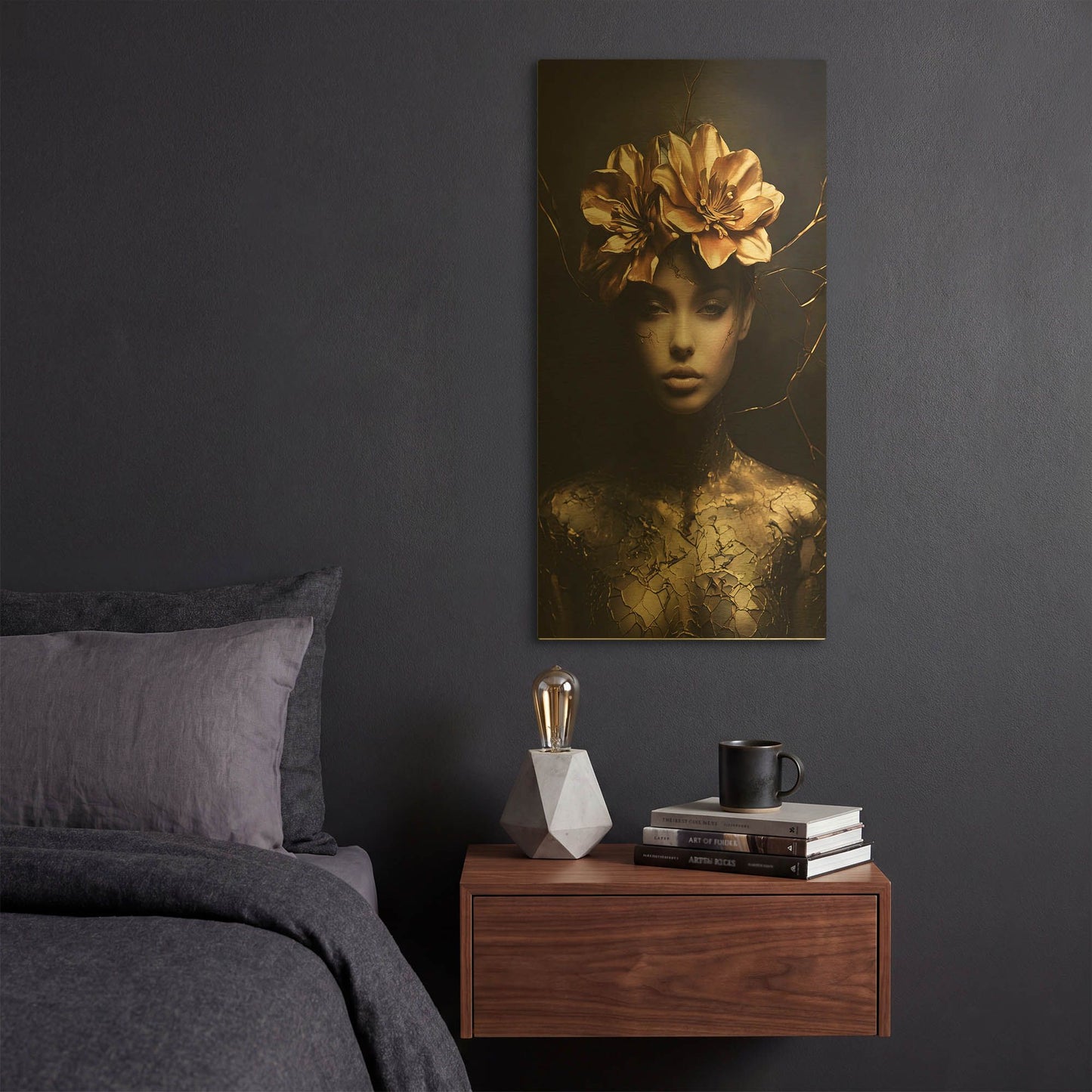 'Gold Goddess' By Rich Monet Gold Metal Wall Art
