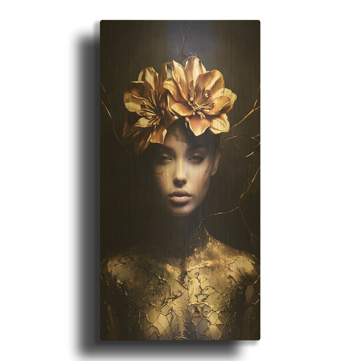 'Gold Goddess' By Rich Monet Gold Metal Wall Art