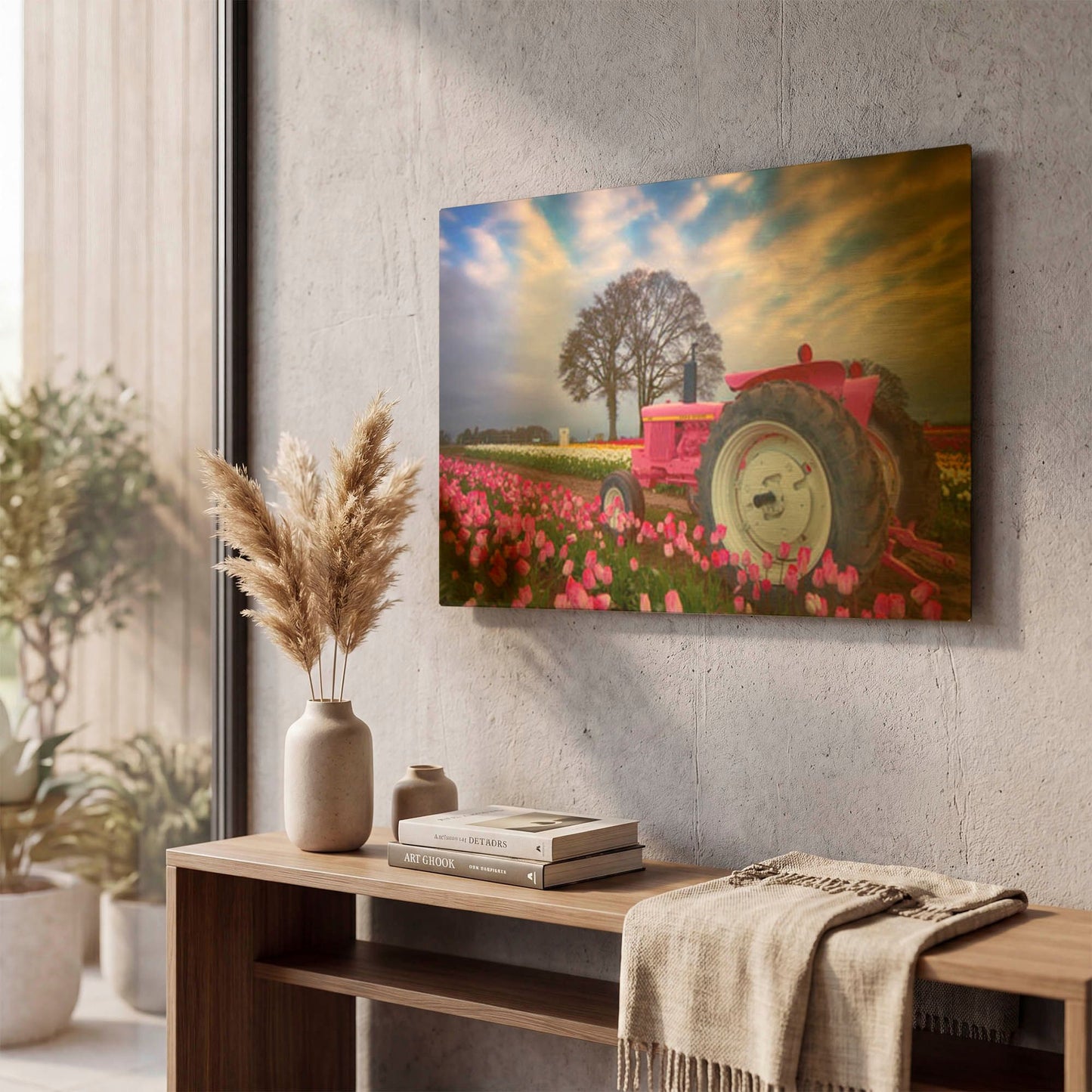 'Jane Deere' By Darren White Gold Metal Wall Art