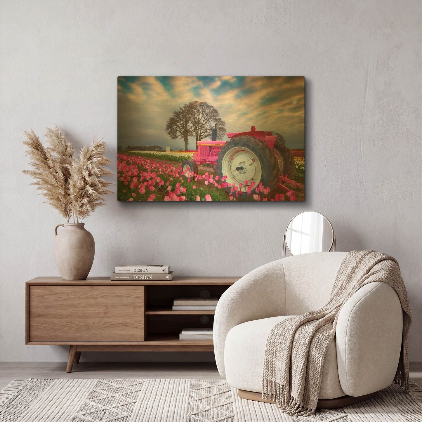 'Jane Deere' By Darren White Gold Metal Wall Art