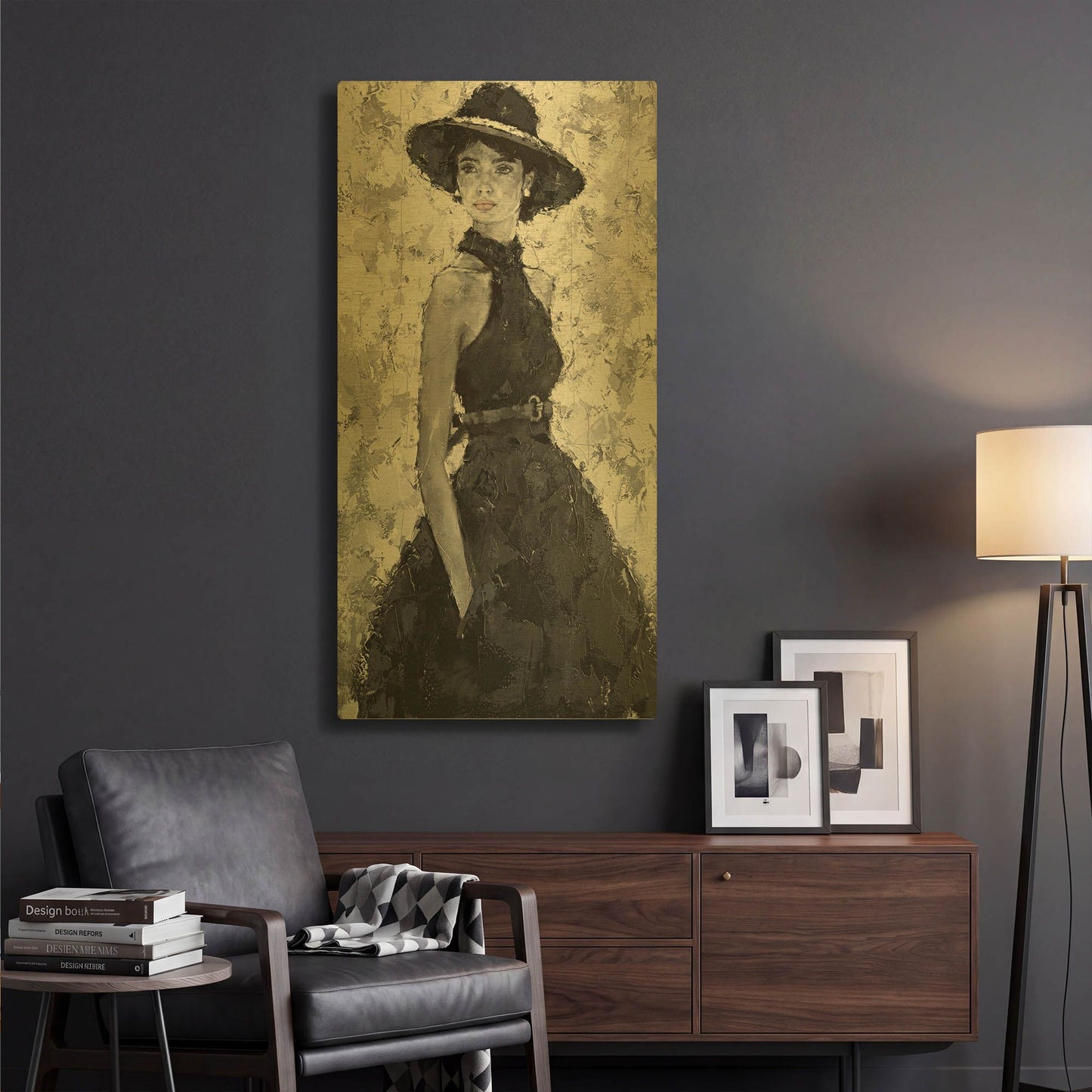 'Poised' By Alexander Gunin Gold Metal Wall Art