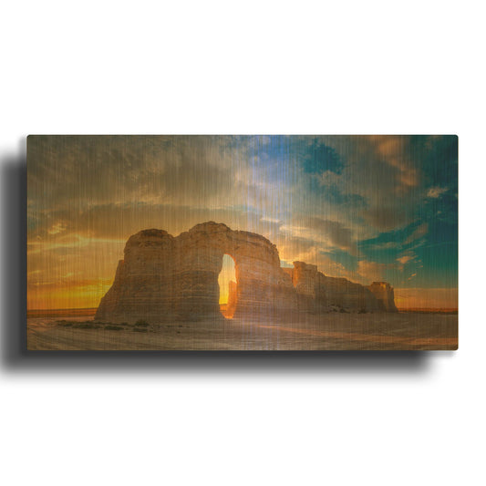 'Kansas Gold' By Darren White Gold Metal Wall Art