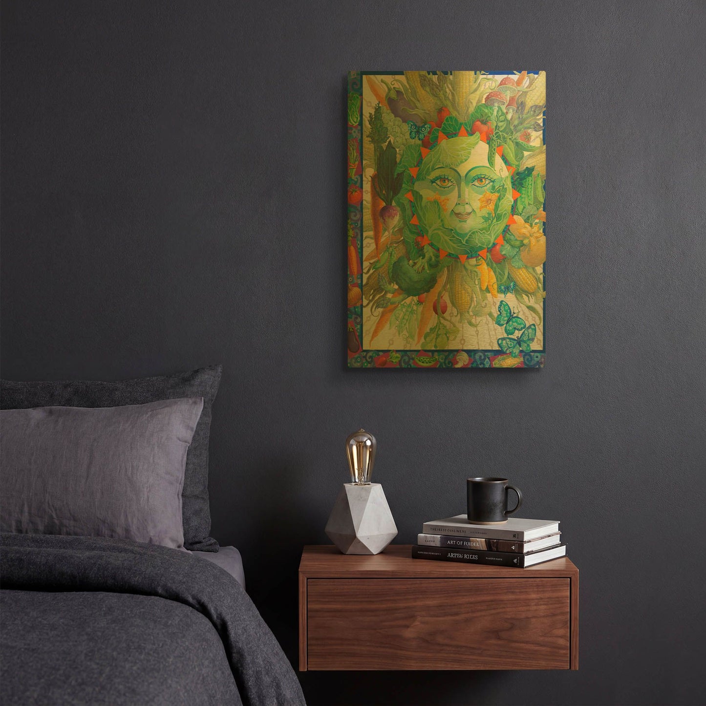 'Celestial Harvest' By David Galchutt Gold Metal Wall Art