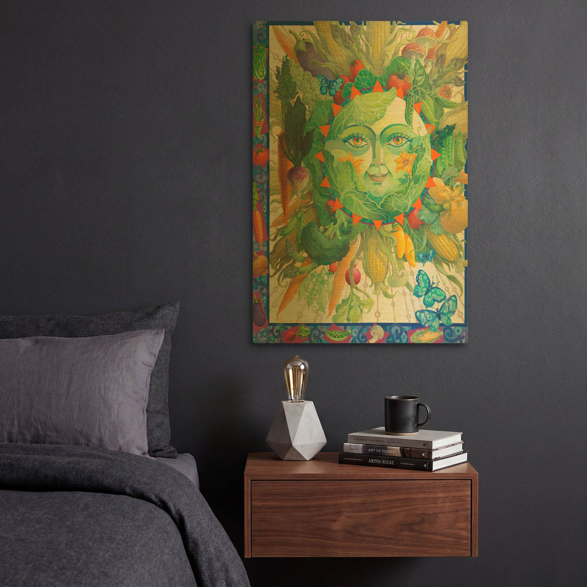 'Celestial Harvest' By David Galchutt Gold Metal Wall Art