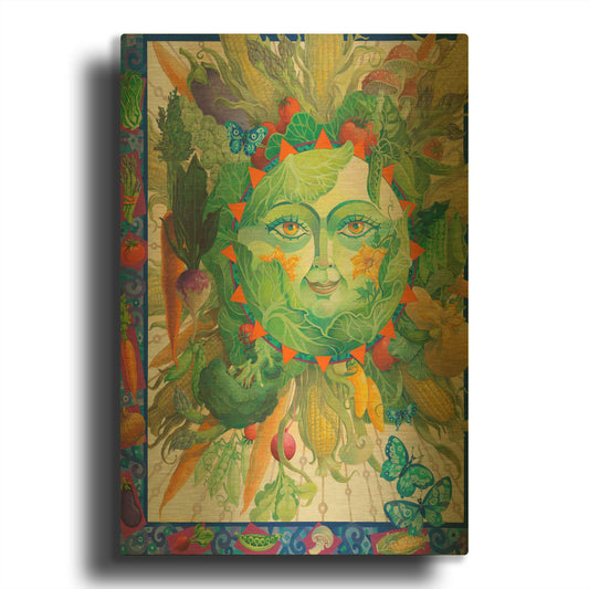 'Celestial Harvest' By David Galchutt Gold Metal Wall Art