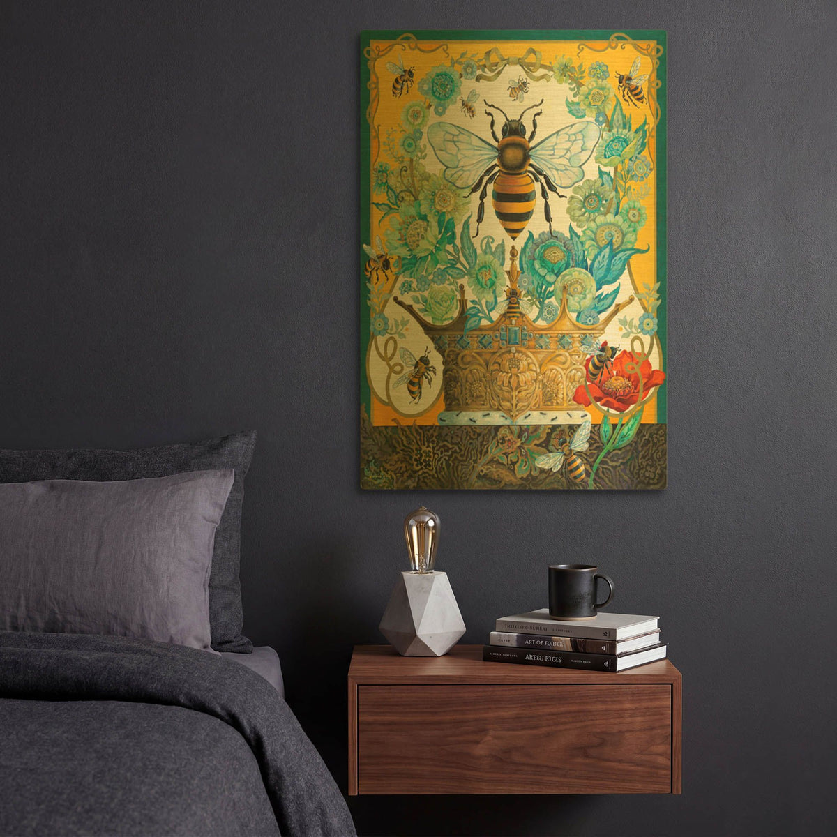 'Natures Crowning Glory' By David Galchutt Gold Metal Wall Art