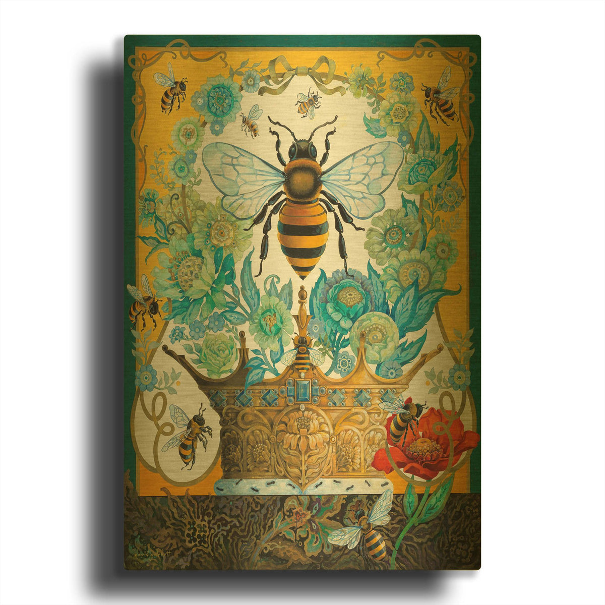 'Natures Crowning Glory' By David Galchutt Gold Metal Wall Art