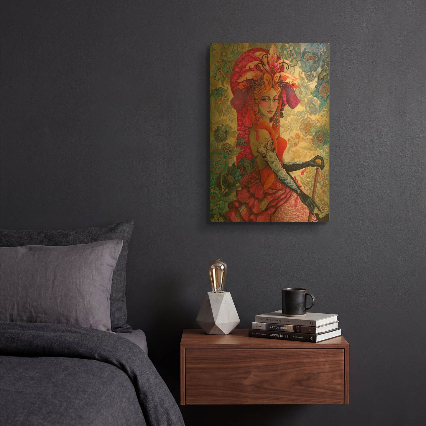 'Showtime' By David Galchutt Gold Metal Wall Art
