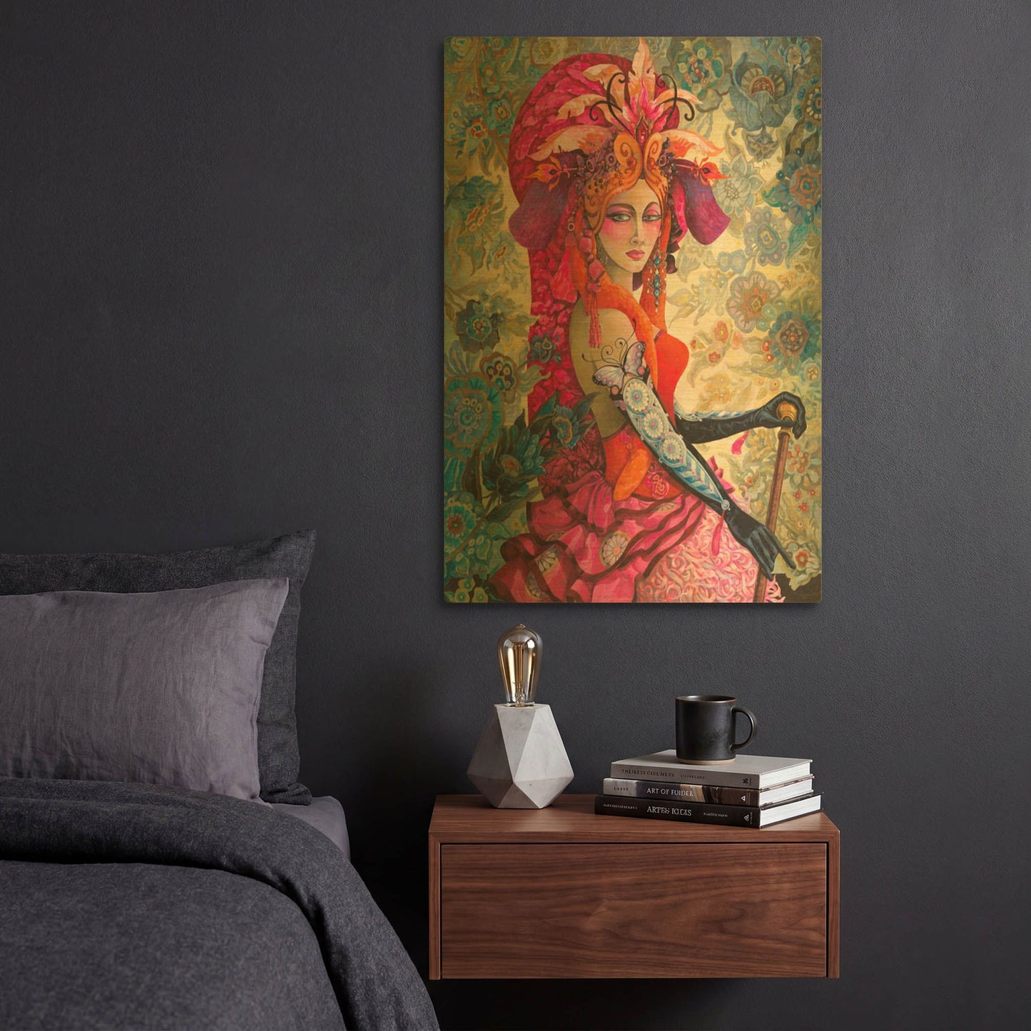'Showtime' By David Galchutt Gold Metal Wall Art