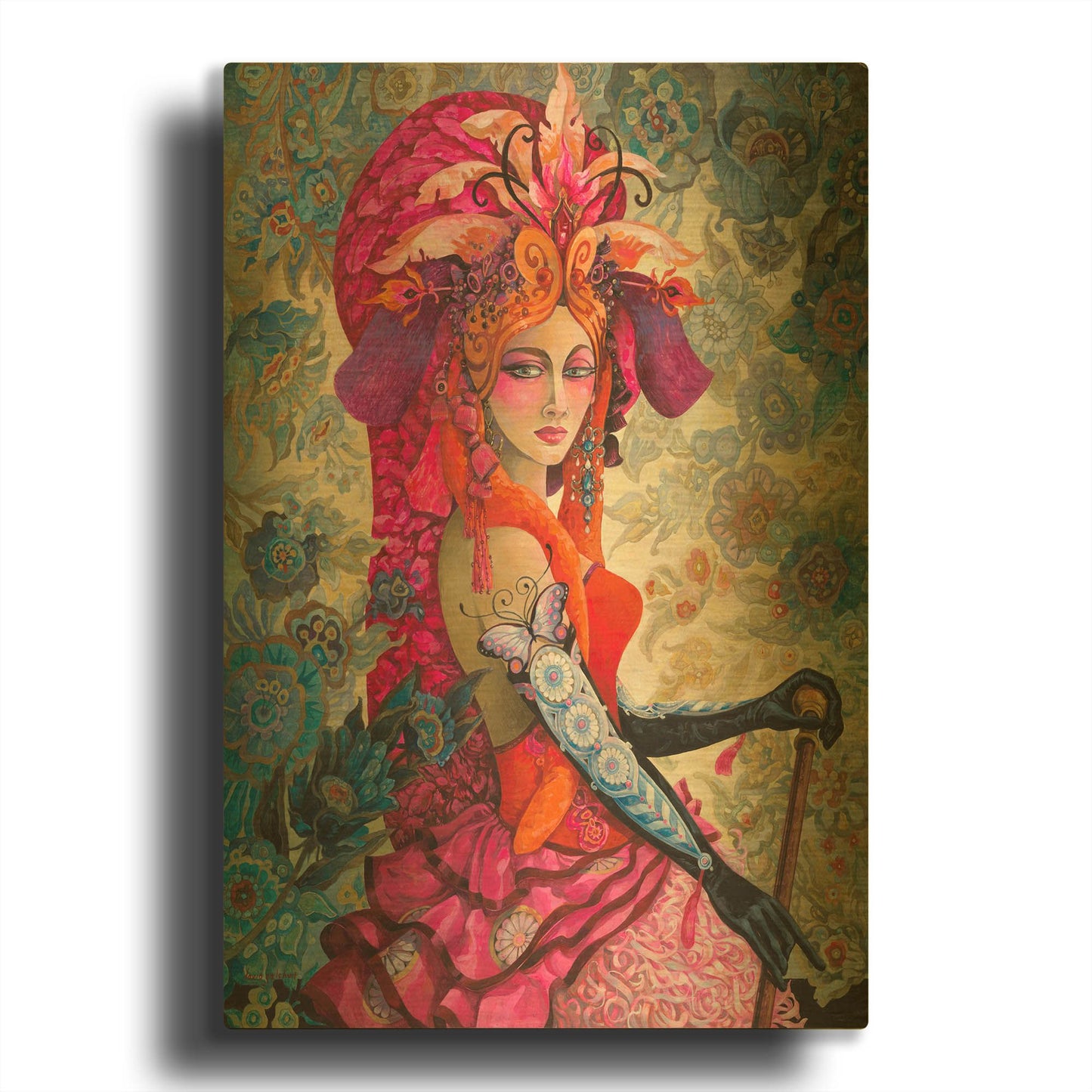 'Showtime' By David Galchutt Gold Metal Wall Art