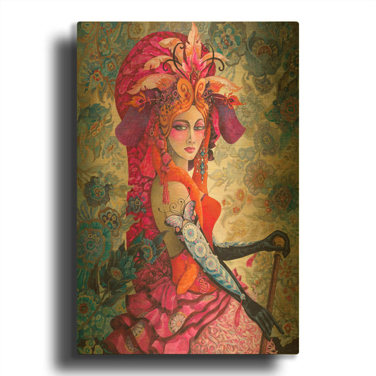 'Showtime' By David Galchutt Gold Metal Wall Art
