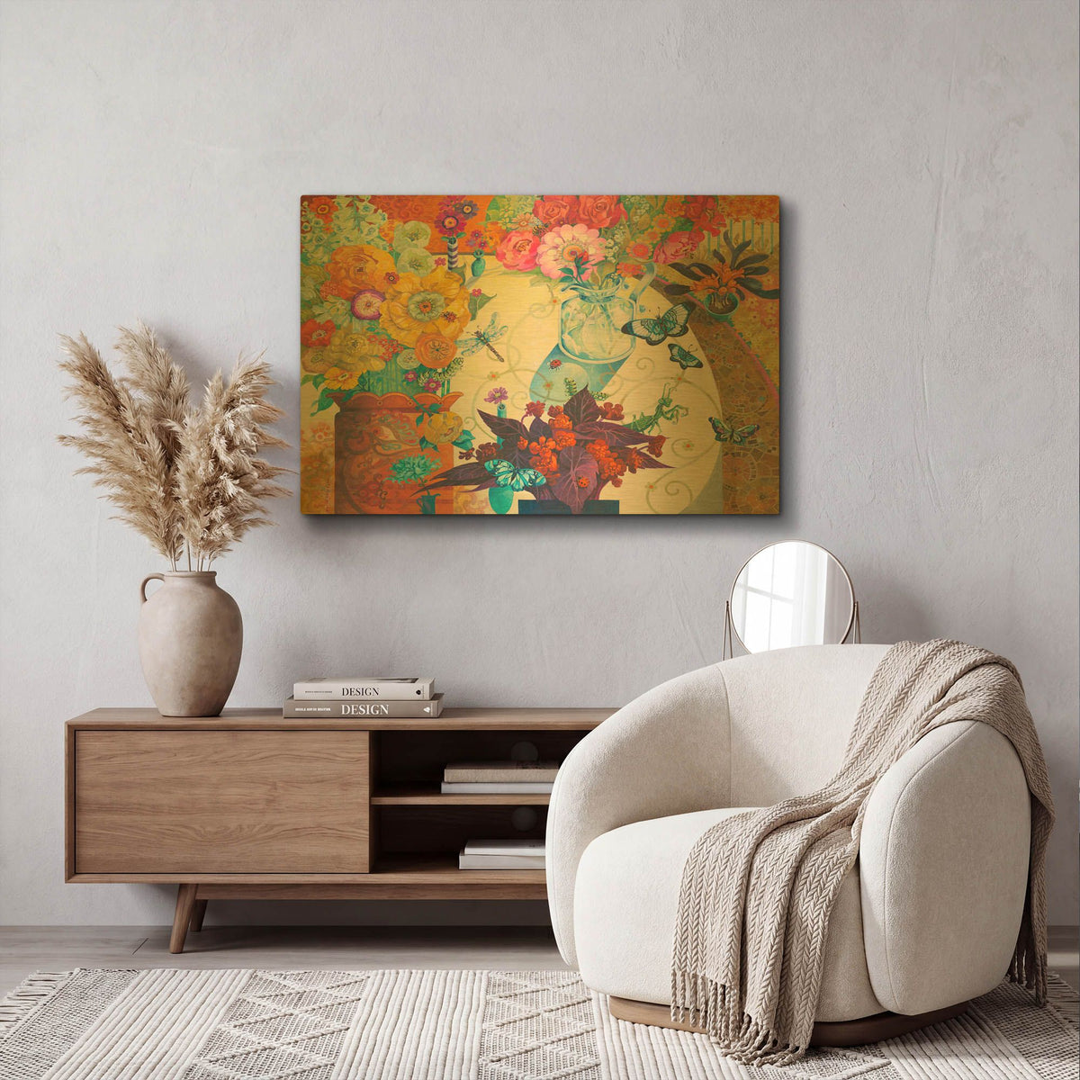 'Summer Afternoon' By David Galchutt Gold Metal Wall Art