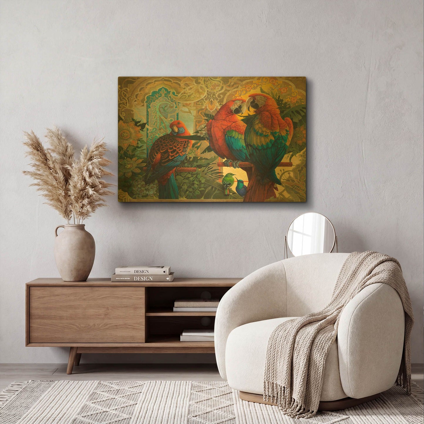 'The Conservatory' By David Galchutt Gold Metal Wall Art