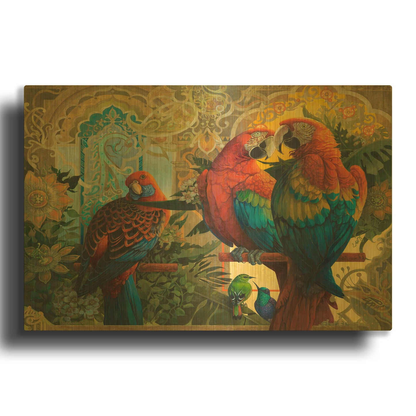'The Conservatory' By David Galchutt Gold Metal Wall Art