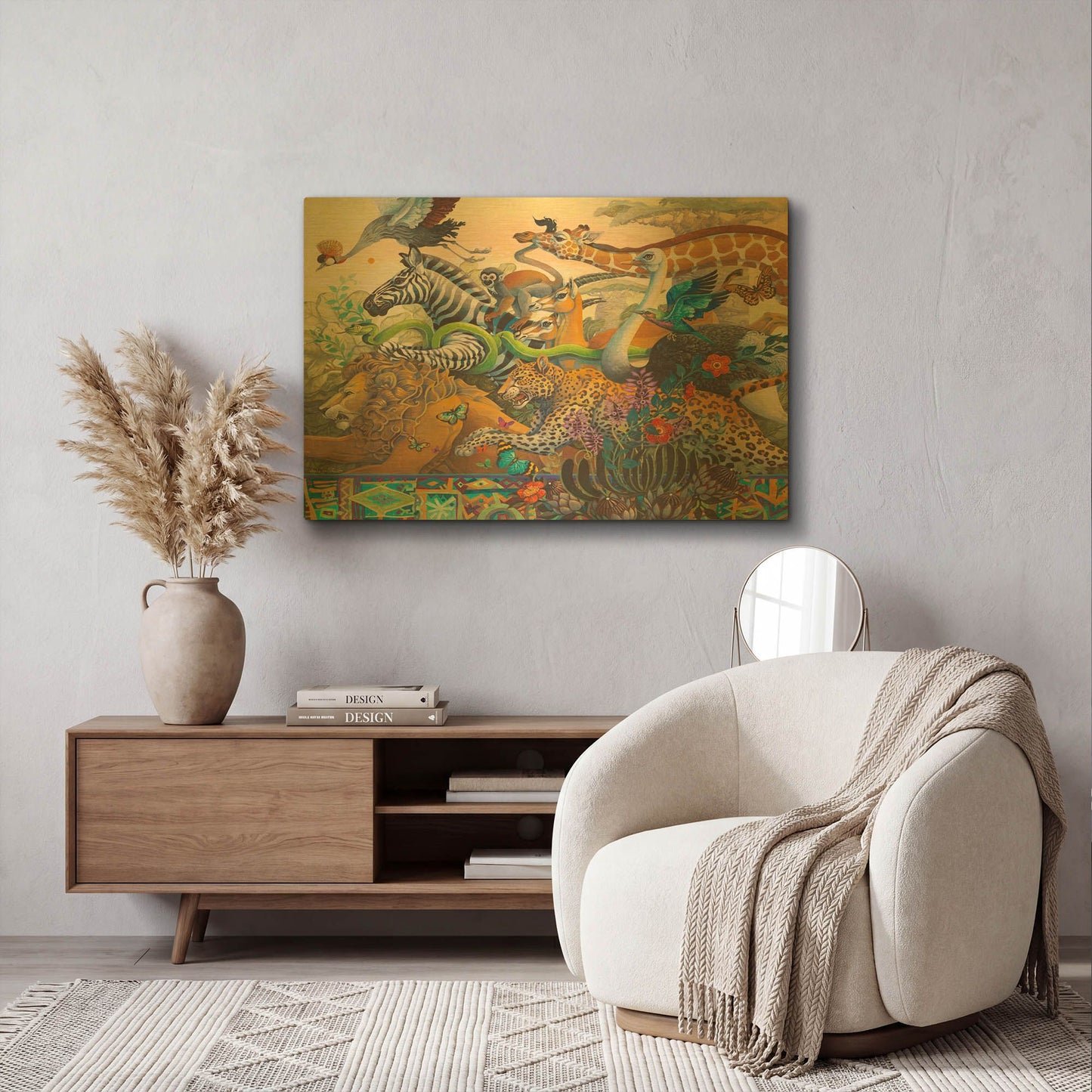 'The Great Race' By David Galchutt Gold Metal Wall Art