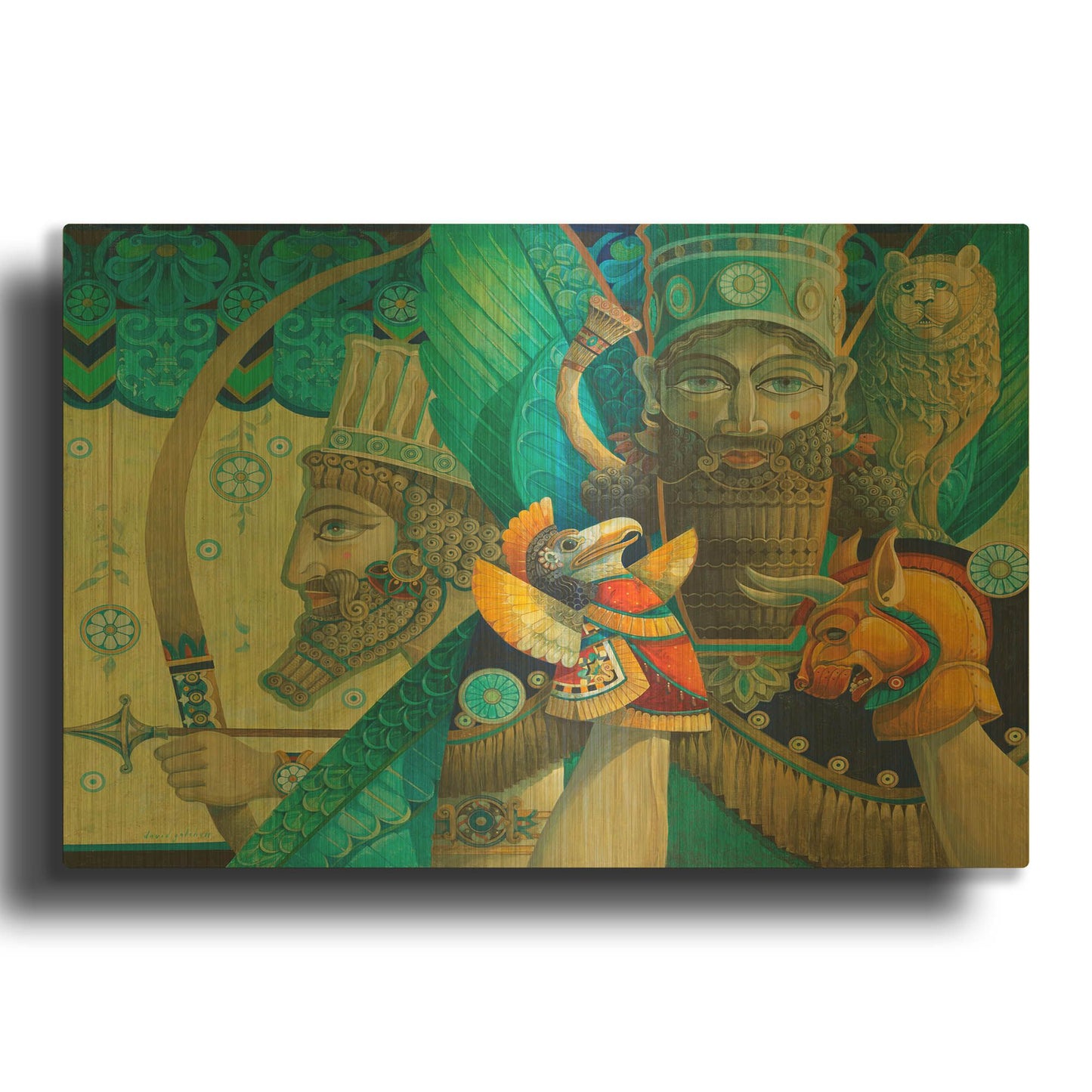 'The Puppet Master' By David Galchutt Gold Metal Wall Art
