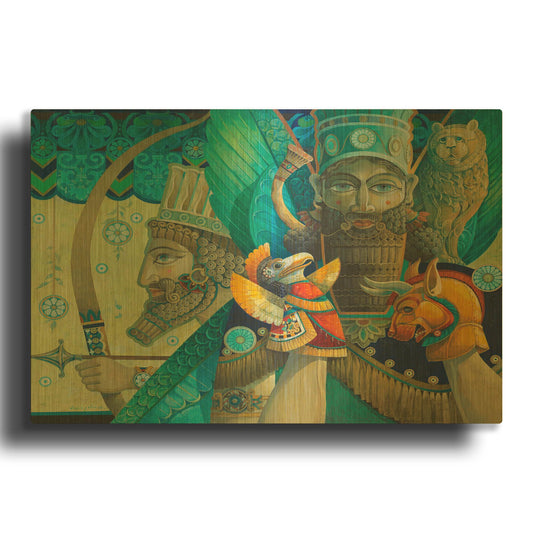 'The Puppet Master' By David Galchutt Gold Metal Wall Art