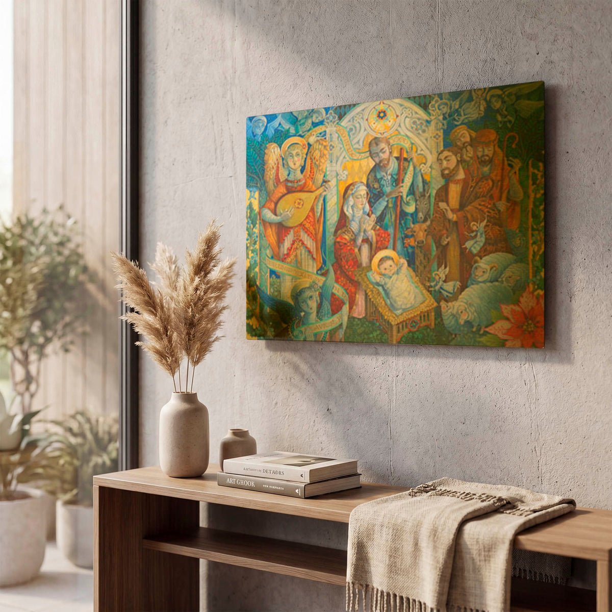 'The Reason For The Season' By David Galchutt Gold Metal Wall Art