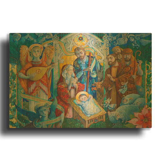 'The Reason For The Season' By David Galchutt Gold Metal Wall Art
