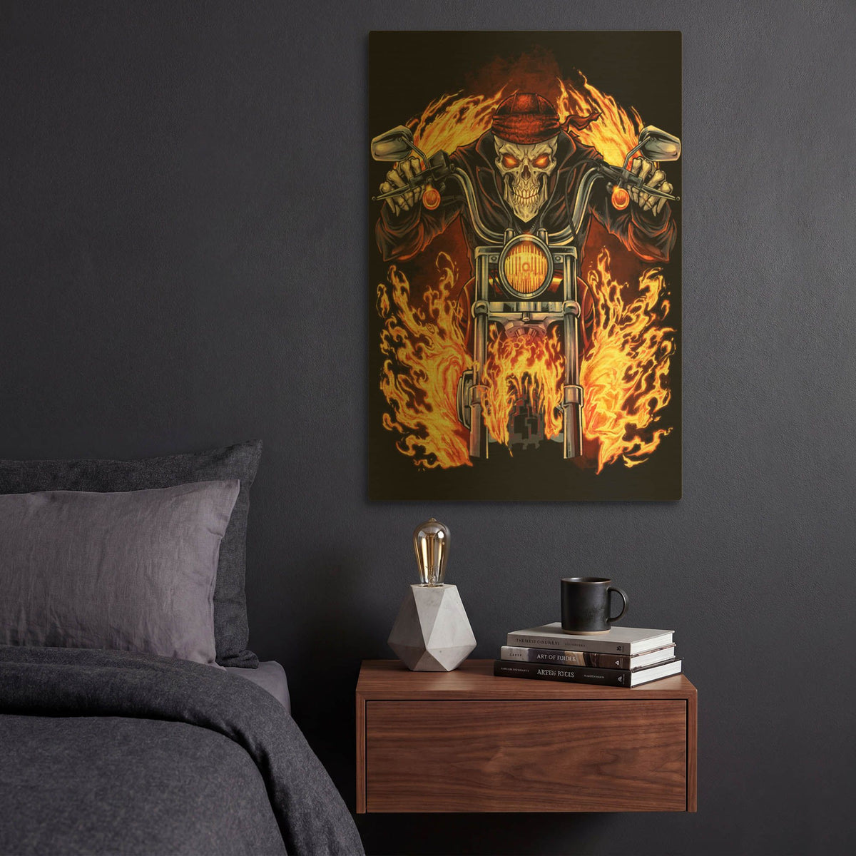 'Harley Design Art' By Flyland Designs Gold Metal Wall Art