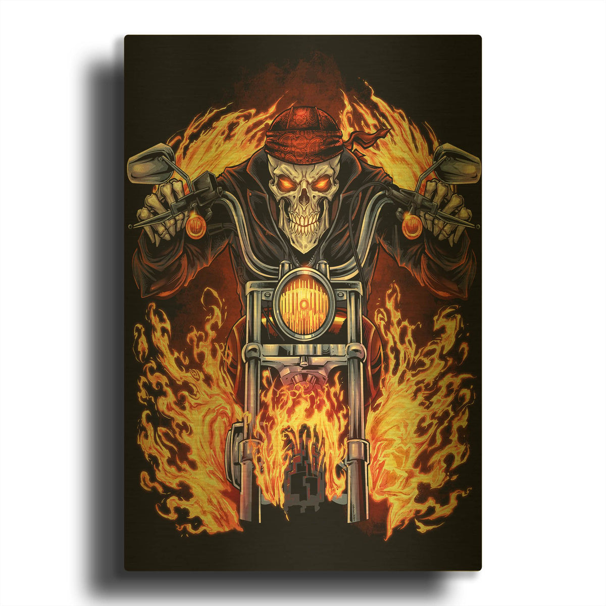 'Harley Design Art' By Flyland Designs Gold Metal Wall Art