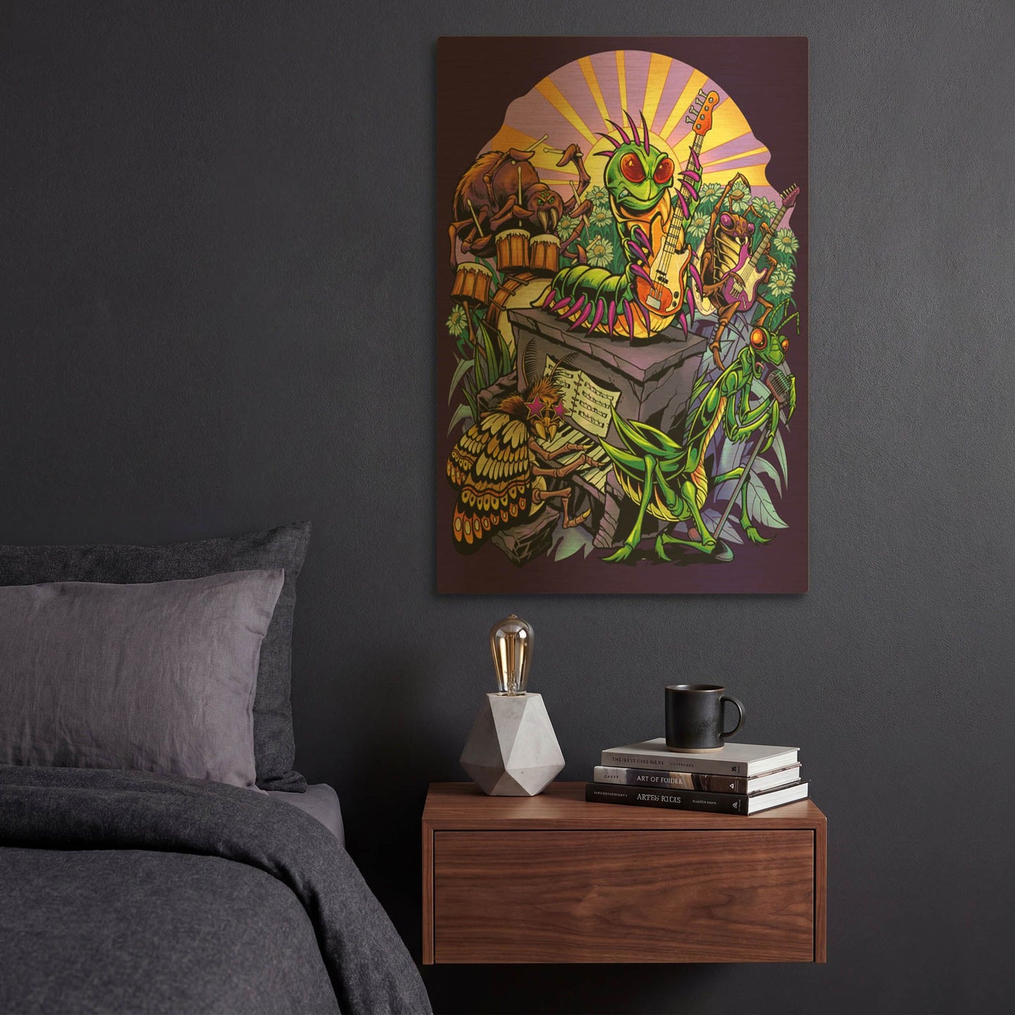 'Insect Band' By Flyland Designs Gold Metal Wall Art