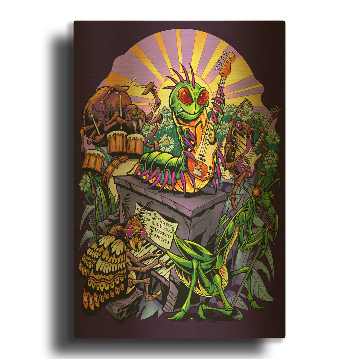 'Insect Band' By Flyland Designs Gold Metal Wall Art