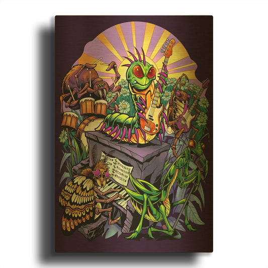'Insect Band' By Flyland Designs Gold Metal Wall Art