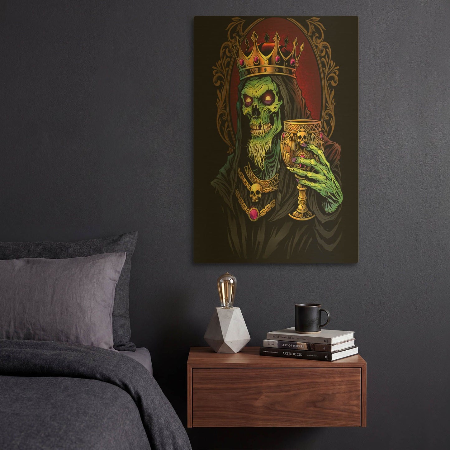 'King And Crown' By Flyland Designs Gold Metal Wall Art