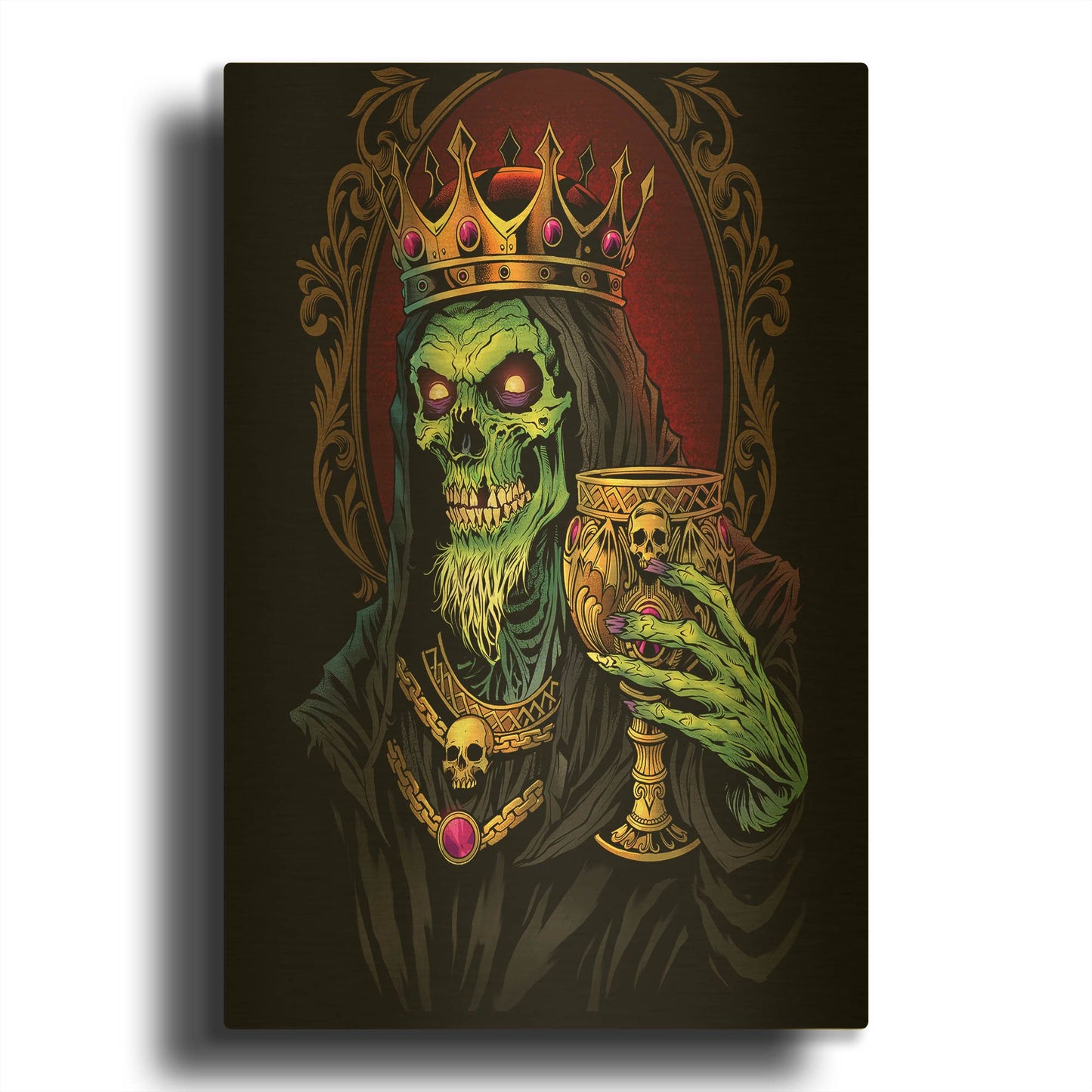 'King And Crown' By Flyland Designs Gold Metal Wall Art