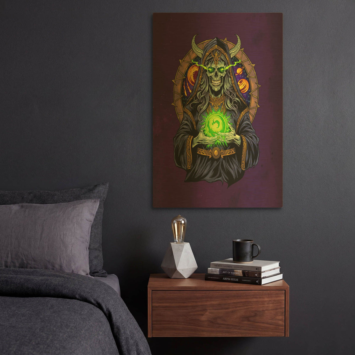 'Space Sorceress' By Flyland Designs Gold Metal Wall Art
