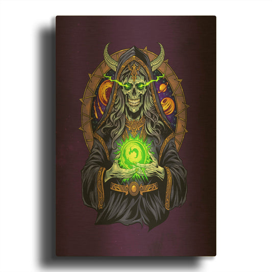 'Space Sorceress' By Flyland Designs Gold Metal Wall Art