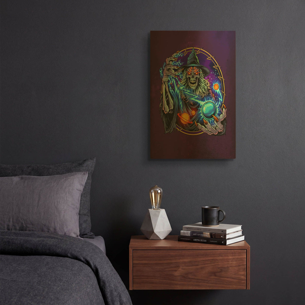 'Space Wizard' By Flyland Designs Gold Metal Wall Art