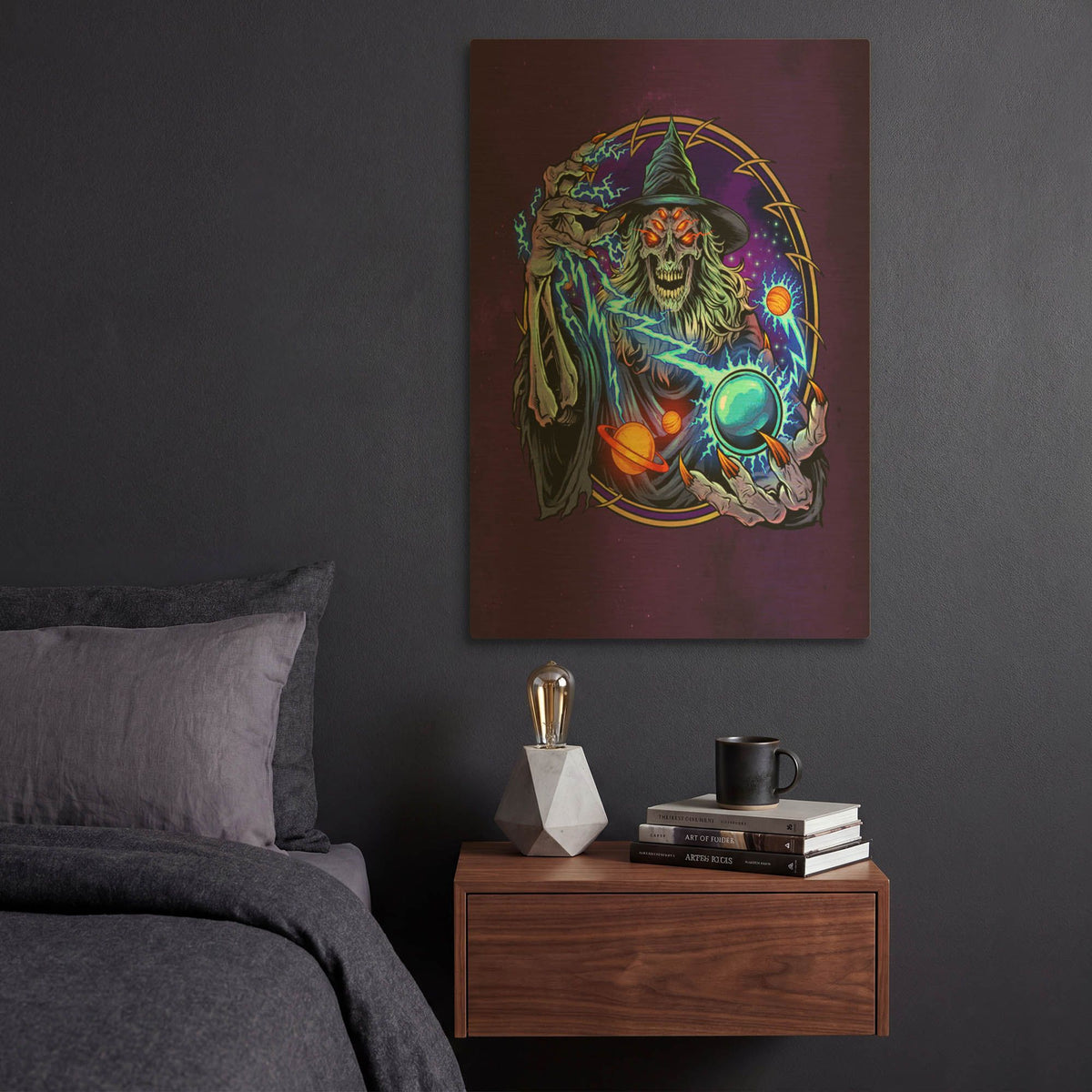 'Space Wizard' By Flyland Designs Gold Metal Wall Art