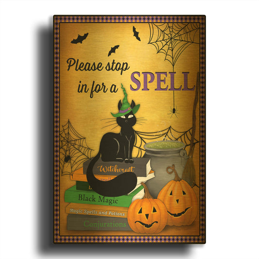'A Spell' By Jean Plout Gold Metal Wall Art