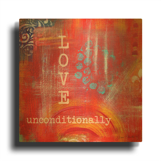 'Abstract Inspirations C' By Jean Plout Gold Metal Wall Art
